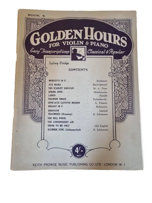 Golden Hours for Violin and Piano Book 4, & Separate Violin Supplement - Image 1 of 4