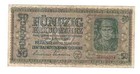 d 50 karbowanez 1942 Ukraine German Occupation WW II Genuine Pick# 54 R152