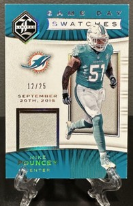 2017 Limited MIKE POUNCEY #/25 Patch Game Used Dated Jersey SSP🔥Miami Dolphins