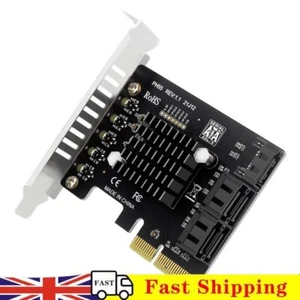PCIe To 5-Port SATA3.0 Expansion Card Jmb585 Chip PCIe SATA Card (Half height) - Afbeelding 1 van 9