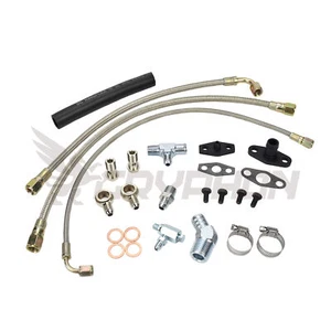 Turbo Oil Water Line Kit For Nissan Safari Patrol Y60 TD42 GQ with Hitachi HT18 - Picture 1 of 3