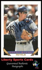 1993 Topps Brent Mayne #294 Authentic Autographed Card Kansas City Royals