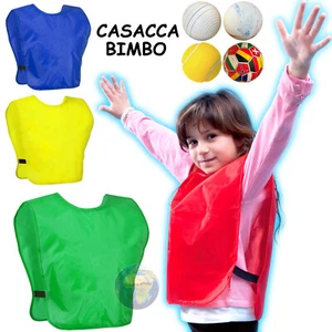 Casacca ALLENAMENTO da Calcio PETTORINA Fratino PALLONE Bimbo BAMBINI Kid SPORT - Imagen 1 de 9