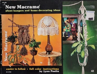 New Macramé Plant Hangers & Home Decorating Ideas Patterns By Lynn Paulin - Image 1 of 4