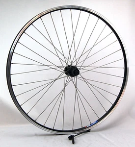 Hinterrad 28 Zoll Hohlkammerfelge schwarz mit Shimano Nabe FH-QC300 für Kassette - Bild 1 von 5