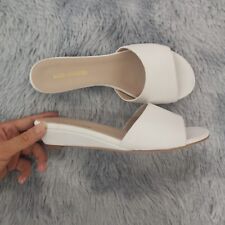 Women Slippers 3cm Velvet Mules Wedge Sandals Slippers Open Toe High Heels