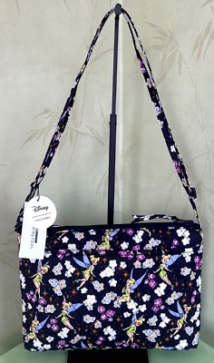 VERA BRADLEY DISNEY TINKER BELL LARGE HIPSTER BAG:NWT TINKER BELL'S FLIGHT - Image 1 of 4