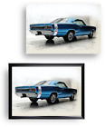 Artsy 1969 Dodge Super Bee Print - Large 12" x 18" - Awesome Print!