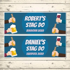 2 BANNERS PERSONALIZADOS STAG DO - CUALQUIER NOMBRE - CUALQUIER MENSAJE - Imagen 1 de 2