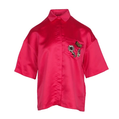 Maje Women's Shirt Size 1 / S Satin With Pins MFPCM00008 - Image 1 of 4