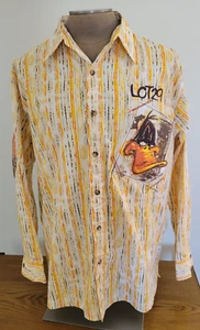 Colorful Men's Lot 29 Looney Toons Daffy Duck Shirt. Raised Puffy Print. Size XL - Picture 1 of 9