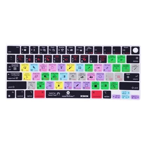 XSKN Illustrator Shortcuts Keyboard Cover for Macbook Air 13.6/15.3 M2 M3 M4 - Picture 1 of 14