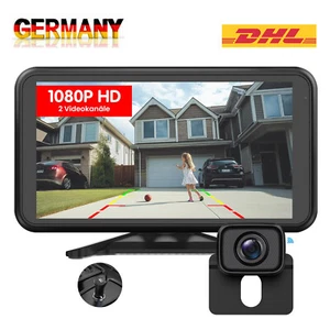 FOXPARK Einparkkameras Rückfahrkamera Funk Kabellos Mit 4.8'' 1080P Monitor 2CH - Bild 1 von 7