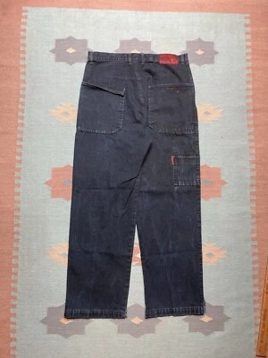 Jeans holgados de colección y2k carpintero pierna ancha estilo JNCO patinador hip hop reverb 34x31 Foto 1 de 4