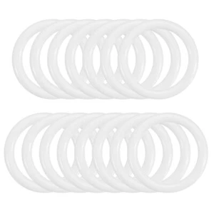 1 Inch Dream Catcher Rings, 15 Pcs Plastic Macrame Wreath Floral Hoop White - Picture 1 of 7