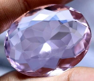 Lab Created 56.40 Ct Pink Brazilian Amethyst GGL Certified Oval Cut Amazing Gem - Picture 1 of 7