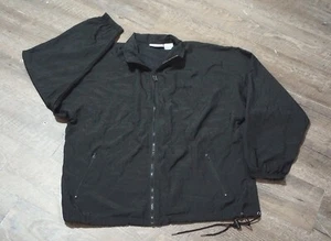 Reebok Jacket Mens Large Black Vintage 90's Track Suit Windbreaker Light Weight - Picture 1 of 8