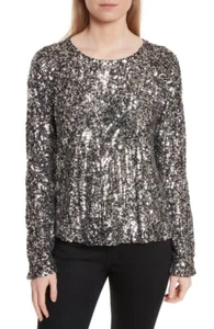 Women's Equipment Abeline Sequin Top, Size XX-Small - Chrome Multi 148314 - Picture 1 of 2