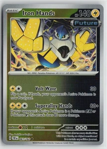 Pokemon Iron Hands 061/162 SV05: Temporal Forces Reverse Holo card - Picture 1 of 2