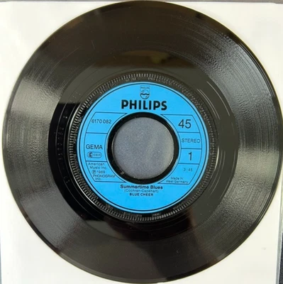 BLUE CHEER 'SUMMERTIME BLUES' 7'' SINGLE PHILIPS RECORDS 6170-082 1981 - Image 1 of 4