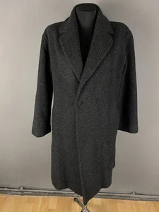 GIANFRANCO FERRE STUDIO Grey Virgin Wool Overcoat Jacket Italy Men's Size 4 - Picture 1 of 15