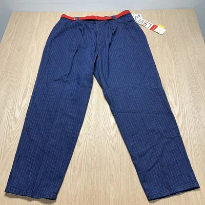 HTF Vintage Women’s Levi’s Denim Pinstripe Pants NOS Size 38 High Waist - Image 1 of 4