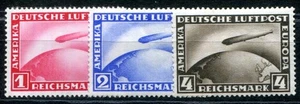 GERMANY 1924 423-424,455 * FLAWLESS SET ZEPPELIN (I1181 - Picture 1 of 1