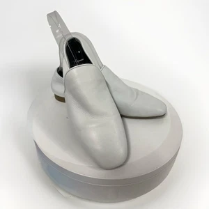 Aquatalia Womens White Revy Leather Loafer Shoes Sz US 6/EU 36 M - Picture 1 of 11