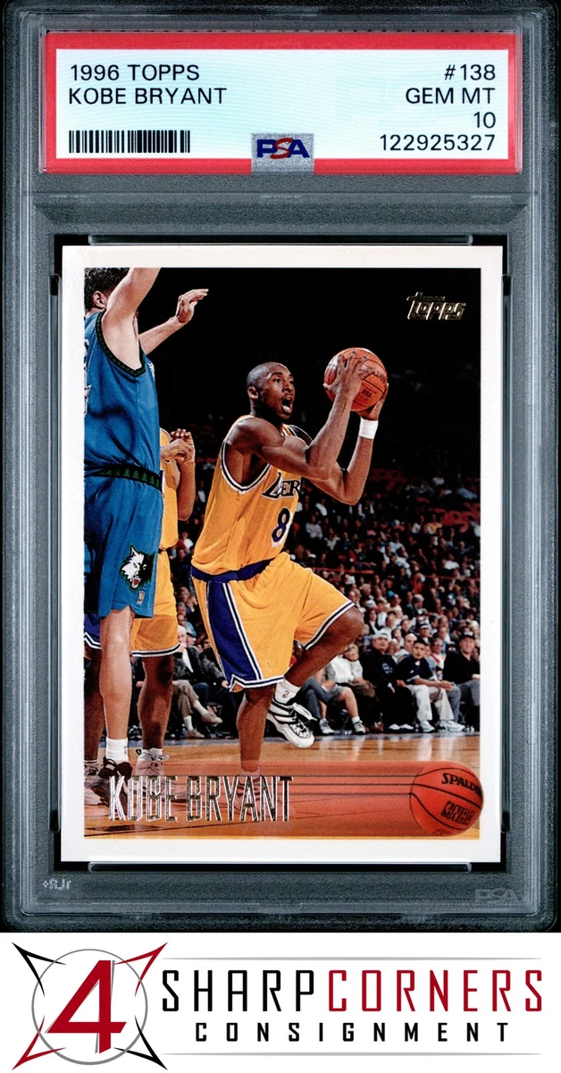 Kobe Bryant Basketball Grade 10 Rookie Sports Trading Cards