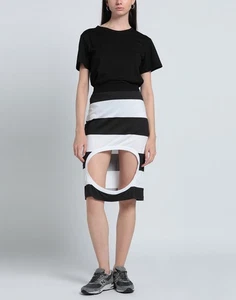 RRP€840 BURBERRY Pencil Skirt UK8 US4 IT40 S Striped Cut Out Made in Italy - Picture 1 of 6