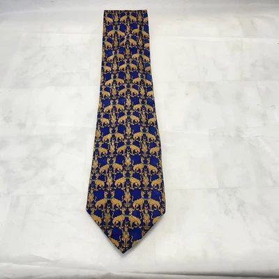 Scooby Doo Vintage Blue Neck Tie  1997 Hanna Barbera 100% Silk Cartoon Network - Image 1 of 4