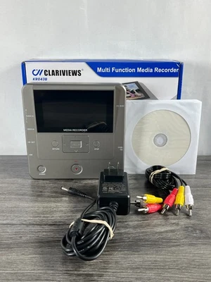Clariviews KR043B Silver Compact Video To Digital Converter Media DVD Recorder - Image 1 of 4