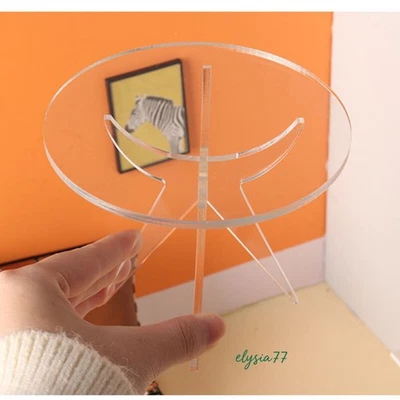 1/6 Scale Vintage Handmade Dollhouse Miniature Furniture Clear Coffee Table - Image 1 of 4