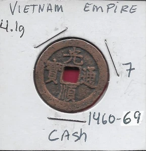 IMPERO DEL VIETNAM, DINASTIA LE, LE THANH TONG, CONTANTI (c.1460-1497 CE), VALUTA TIEN (1428 - Foto 1 di 2