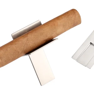 Soporte para cigarros de bolsillo cenicero acero inoxidable plegable ceniza para cigarrillos - Imagen 1 de 7