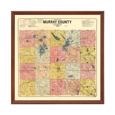 Mapa antiguo del condado de Murray, MN 1898 - arte vintage de Minnesota Foto 1 de 4