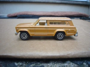 Vintage Majorette 200 Series No.236 Diecast 1/64 Tan Jeep Cherokee w/ Dog RARE - Picture 1 of 10
