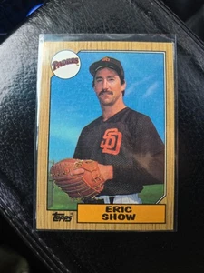 1987 Topps Eric Show #730  Gum Wrapper Outline - Picture 1 of 2