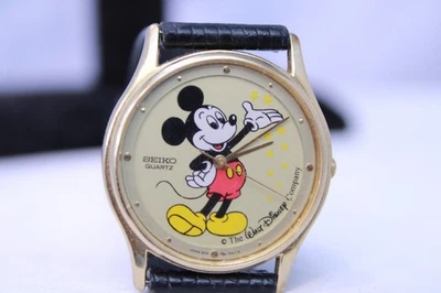 Reloj de cuarzo vintage SEIKO Mickey Mouse para hombre Foto 1 de 4