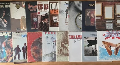 LOT OF 18 CLASSIC-ROCK RECORDS/THE ROLLING STONES/LED ZEPPELIN/BREAD/SPIRIT - Image 1 of 4