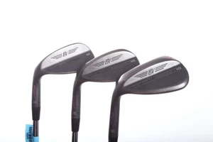 LEFTY Titleist Vokey SM10 Jet Black 52*, 56*, 60* Wedge Set Steel Shaft Wedge - Picture 1 of 8