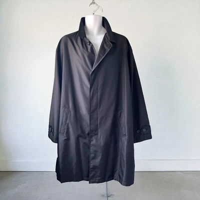 Abrigo de lluvia para hombre XL negro chaqueta con botones de Utex Foto 1 de 4