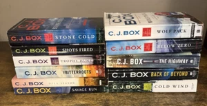 C.J. Box lot of 11 paperback books, 8 are from the Joe Pickett Series. - Picture 1 of 2