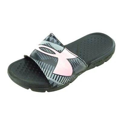 Under Armour Niñas Pequeñas 11 Medianas Negro Tobogán Sintético Foto 1 de 4