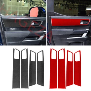 Carbon Fiber Interior Door Panel Trim For Toyot@ Tundr@ /Sequoia 22+ Accessories - Picture 1 of 32