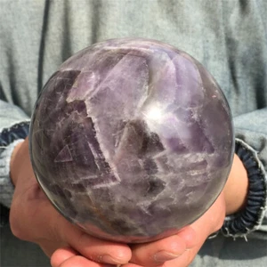 Bola natural de amatista de sueño de 2,44 lb cristal gema esfera regalo curación XQ2451 - Imagen 1 de 13