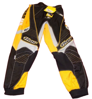 NWT THOR MX Phase 4 Size 28 Motocross Dirtbike Yellow & Black Pants - Image 1 of 4