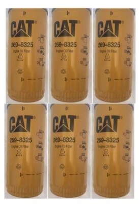 6 Pack Brand New/Sealed Caterpillar Oil Filters 269-8325 - Free Shipping - Image 1 of 2