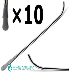 10 Pcs Surgical OB/GYN No. 22 FR Van Buren Sound Urethral Curved Instruments - Picture 1 of 5