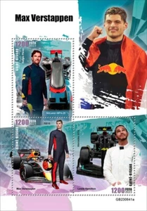 Guinea-Bissau - 2023 Racing Driver Max Verstappen - Hoja de 3 sellos - GB230641a - Imagen 1 de 1